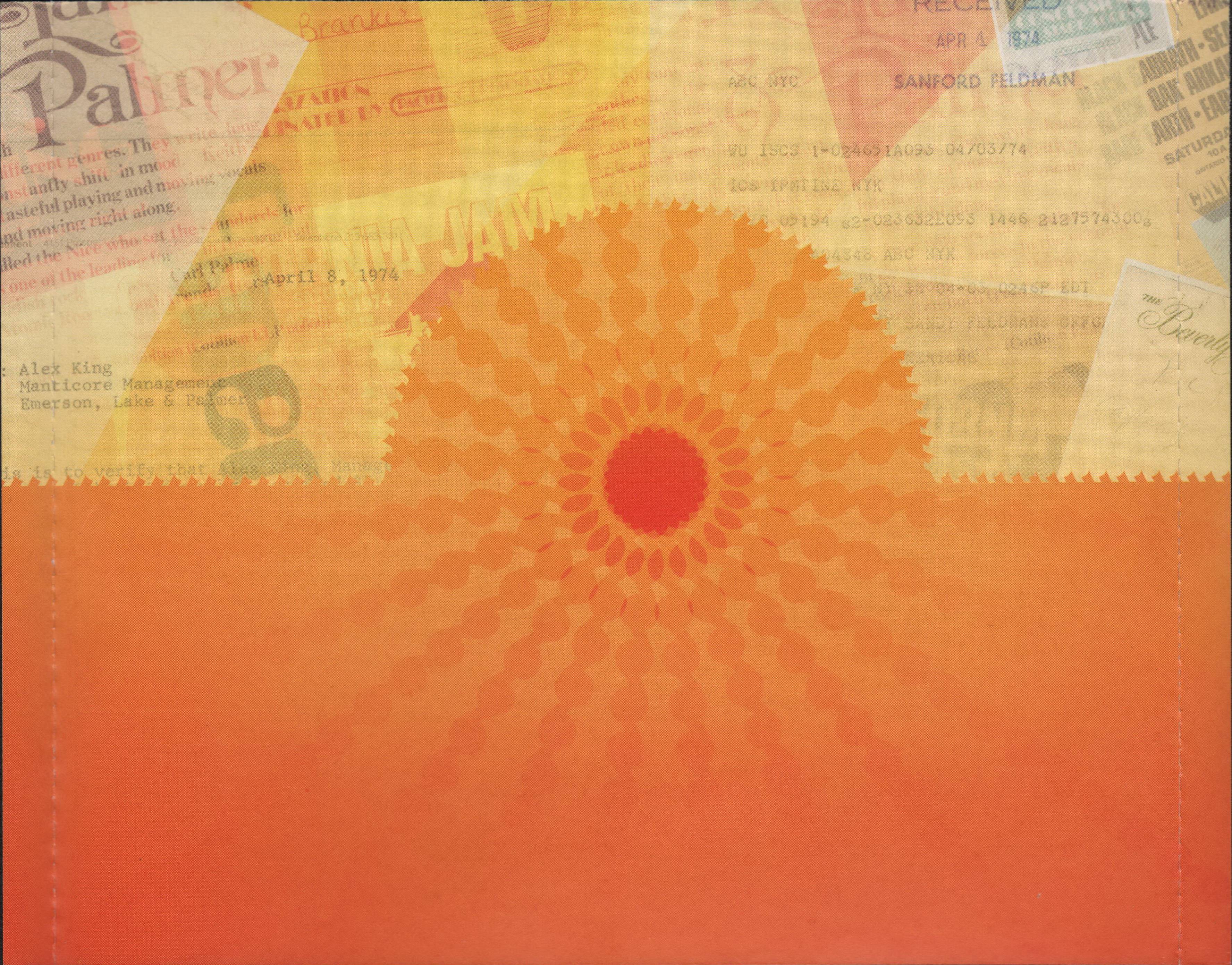 Emerson, Lake and Palmer Live At California 1974 [ak in usa]